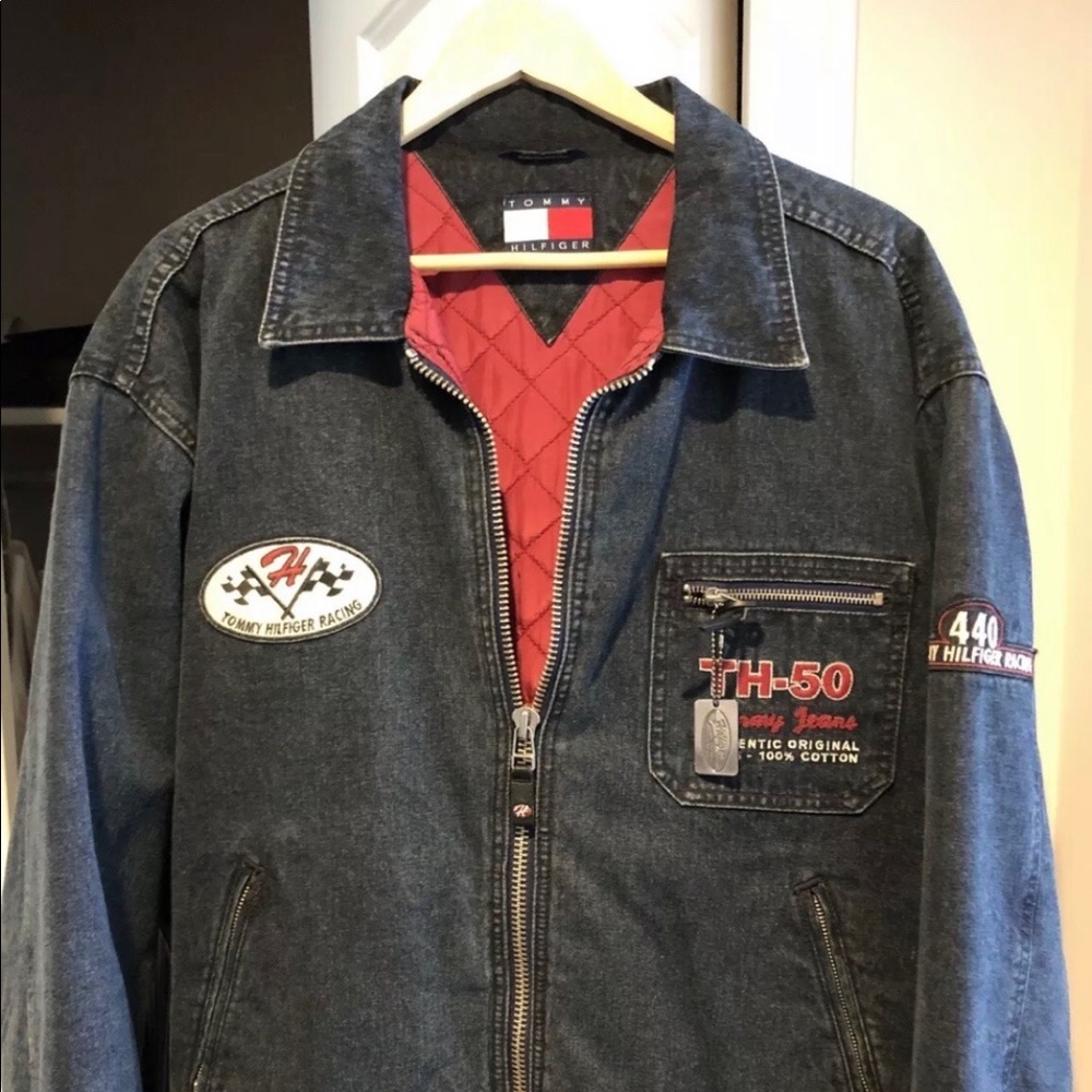 Vintage Tommy Racing Motorcycle Jacket